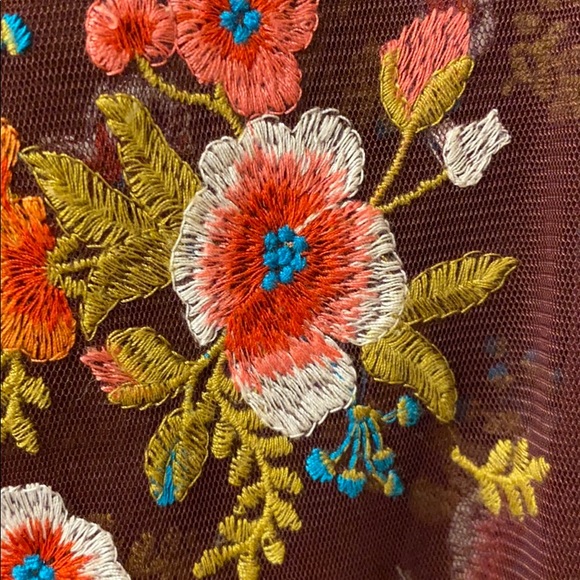 Anthropologie Embroidered Mesh Blouse - Picture 5 of 5